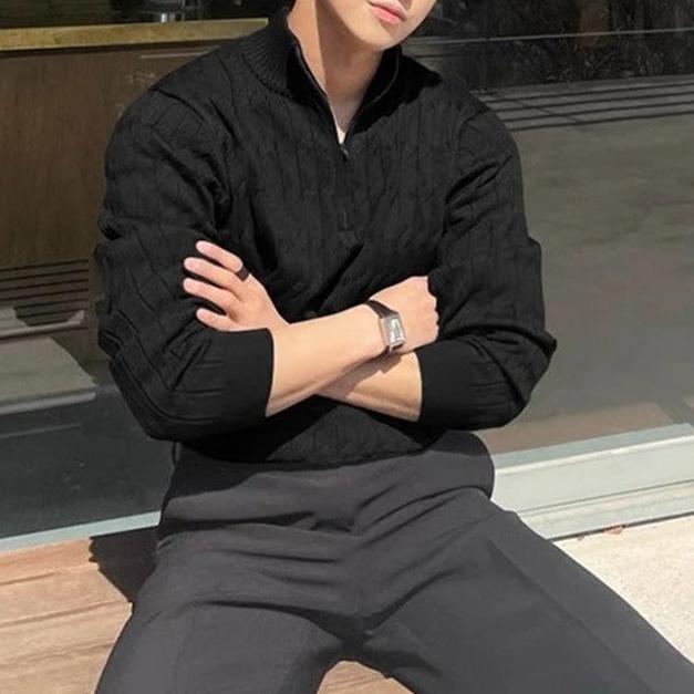 OLD MONEY Jacquardtrui met ritssluiting