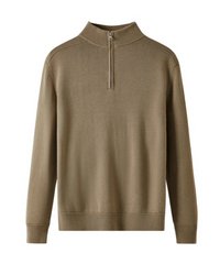 Capri Merino Wol Zip Sweater