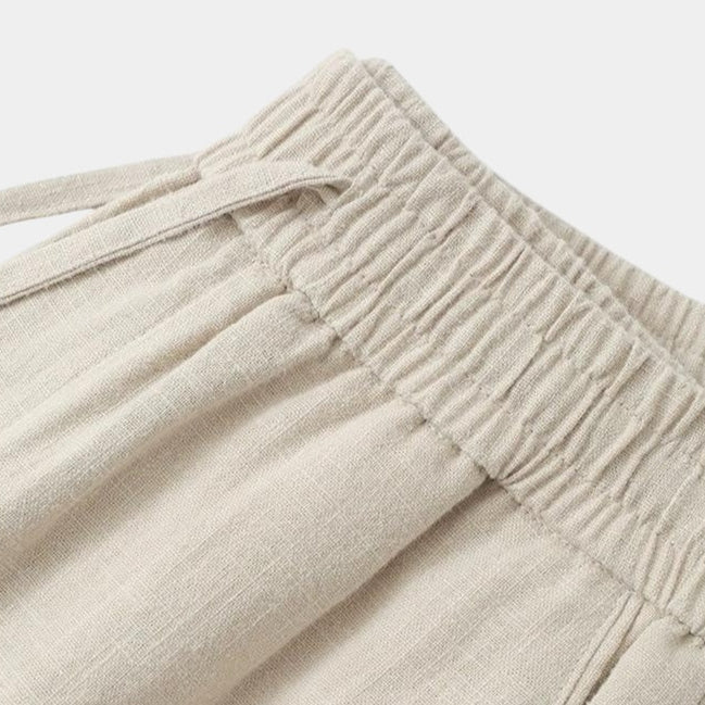 LE SUD Relaxed Fit Linen Pant