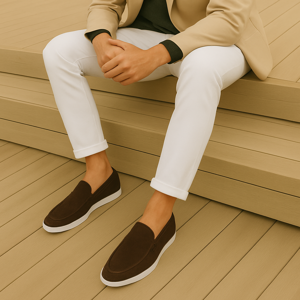 Elegante suède loafers